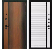 Входная дверь STORM 22 - Белый софт, черная вставка