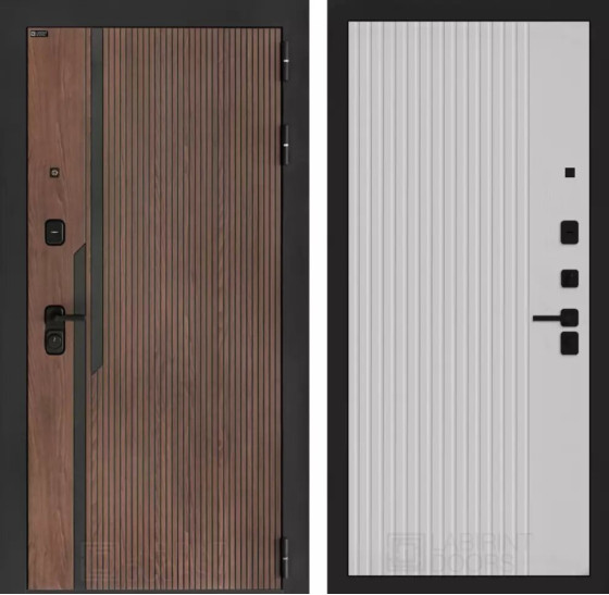 Входная дверь KARMINA 29 - Белый рельеф софт | Фрезерованная МДФ панель 10 мм, цвет 