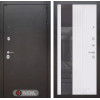 Входная дверь SILVER с Зеркалом 32 тонированным - Белый рельеф софт | Металл с покрытием 