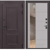 Входная дверь Полярис лайт с Зеркалом 19 - Грей софт | Металлическая отделка методом давления на полотне, 960х2050 мм (внешний 1130х2130 мм), 880х2050 мм (внешний 1050х2130 мм)