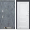 Входная дверь Бетон 03 - Белый софт | Современная декоративная MDF панель 10 мм с наличником, цвет 