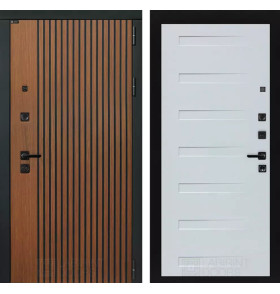 Входная дверь STORM 14 - Дуб кантри белый горизонт