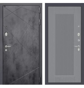 Входная дверь LOFT 30 - Серый рельеф софт