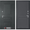 Входная дверь Атлантик 11 - Графит софт | Металлическая отделка 3D филенка