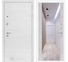 Входная дверь Трендо с Зеркалом Максимум - Сандал белый