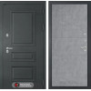 Входная дверь Атлантик 21 - Бетон светлый | Металлическая отделка 3D филенка