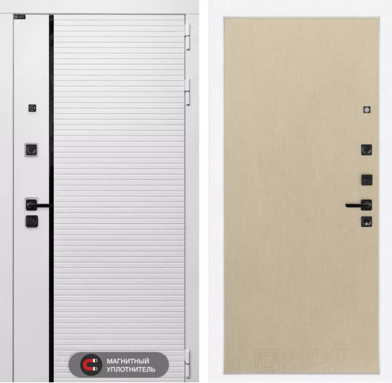 Входная дверь ROYAL 05 - Венге светлый | Современная MDF панель 10 мм с наличником, цвет 