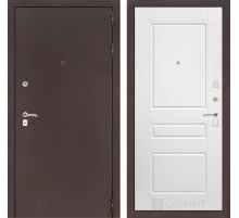 Входная дверь CLASSIC антик медный 03 - Белый софт