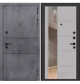 Входная дверь INFINITY с Зеркалом 19 - Грей софт