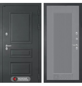 Входная дверь Атлантик 30 - Серый рельеф софт
