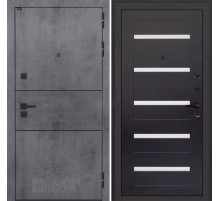 Входная дверь INFINITY 01 - Венге, стекло белое