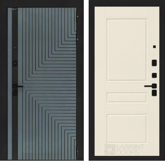 Входная дверь CREDOR 03 - Крем софт | Фрезерованная МДФ панель 10 мм, цвет 