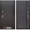 Входная дверь SILVER 22 - Графит софт, черная вставка | Металл с покрытием 