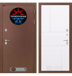 Входная дверь Термо Магнит 21 - Белый софт