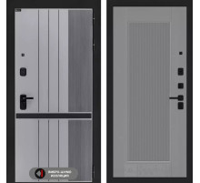 Входная дверь SKYLAB 30 - Серый рельеф софт