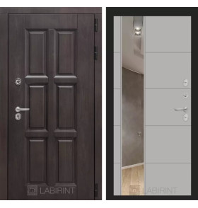 Входная дверь Лондон с зеркалом 19 - Грей софт