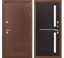 Входная дверь Термо Лайт 02 - Венге, стекло белое