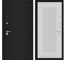 Входная дверь CLASSIC шагрень черная 30 - Белый рельеф софт