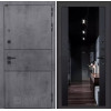 Входная дверь INFINITY с Зеркалом тонированным Максимум - Черный кварц | Современная MDF панель 10 мм с наличником, цвет 