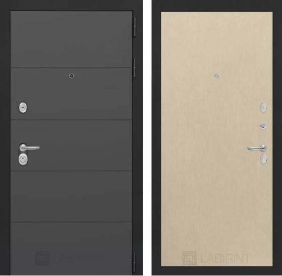 Входная дверь ART 05 - Венге светлый | Современная декоративная MDF панель 10 мм, цвет 