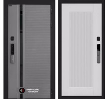 Входная дверь Пиано Смарт 2.0 панель 30 - Белый рельеф софт