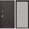 Входная дверь URBAN 21 - Грей софт | Стильная декоративная MDF панель 10 мм с наличником, цвет 
