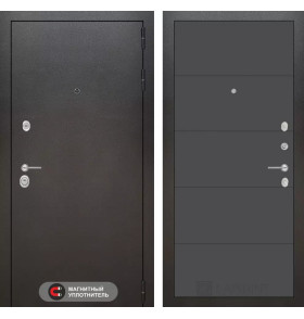 Входная дверь SILVER 13 - Графит софт