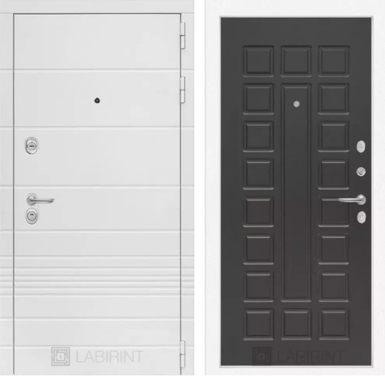 Входная дверь Трендо 04 - Венге | Декоративная MDF панель 10 мм с фрезерованным наличником, цвет 