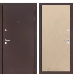 Входная дверь CLASSIC антик медный 05 - Венге светлый