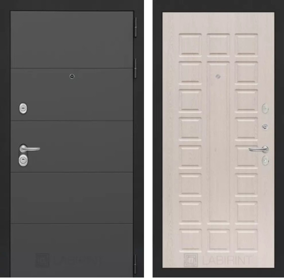 Входная дверь ART 04 - Беленый дуб | Современная декоративная MDF панель 10 мм, цвет 