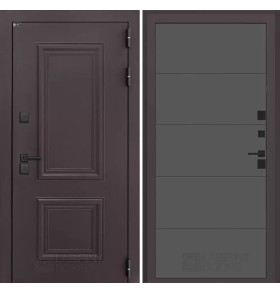 Входная дверь Полярис лайт 13 - Графит софт