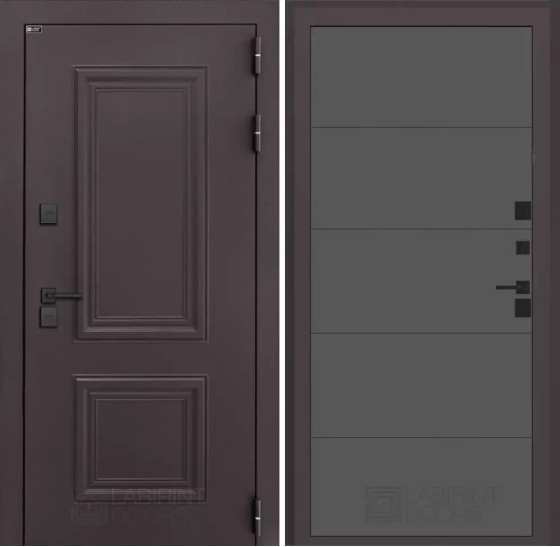 Входная дверь Полярис лайт 13 - Графит софт | Металлическая отделка методом давления на полотне, 960х2050 мм (внешний 1130х2130 мм), 880х2050 мм (внешний 1050х2130 мм)