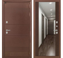 Входная дверь Термо Лайт с Зеркалом Максимум - Венге