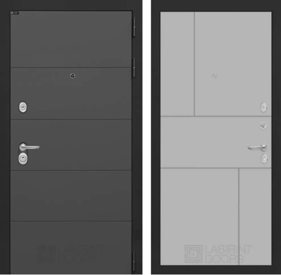 Входная дверь ART 21 - Грей софт | Современная декоративная MDF панель 10 мм, цвет 