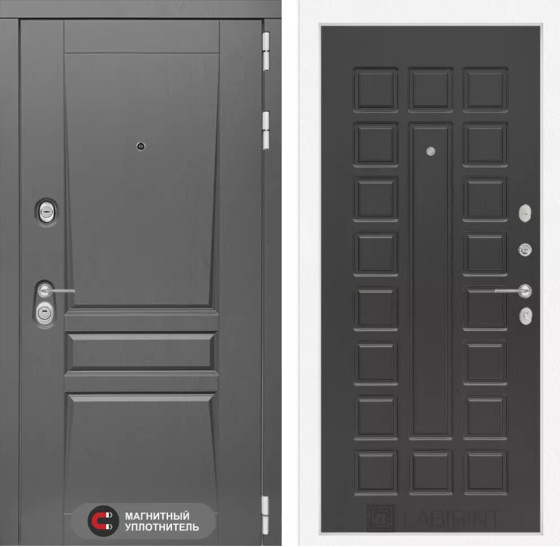 Входная дверь Платинум 04 - Венге | Декоративная MDF панель 16 мм с наличником, цвет 