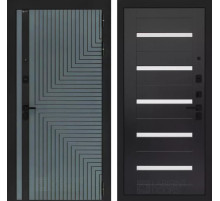 Входная дверь CREDOR 01 - Венге, стекло белое