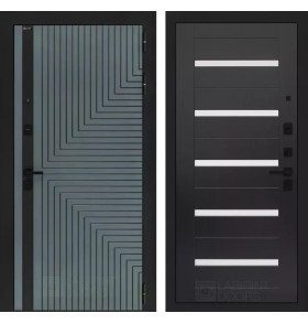 Входная дверь CREDOR 01 - Венге, стекло белое