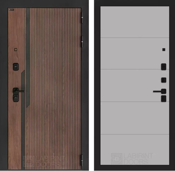 Входная дверь KARMINA 13 - Грей софт | Фрезерованная МДФ панель 10 мм, цвет 