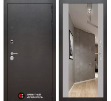 Входная дверь SILVER с Зеркалом Максимум - Софт Грей