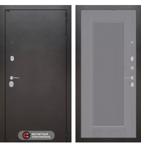 Входная дверь SILVER 30 - Серый рельеф софт