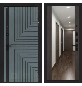 Входная дверь CREDOR с Зеркалом Максимум - Венге