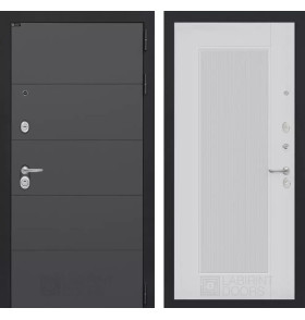 Входная дверь ART 30 - Белый рельеф софт