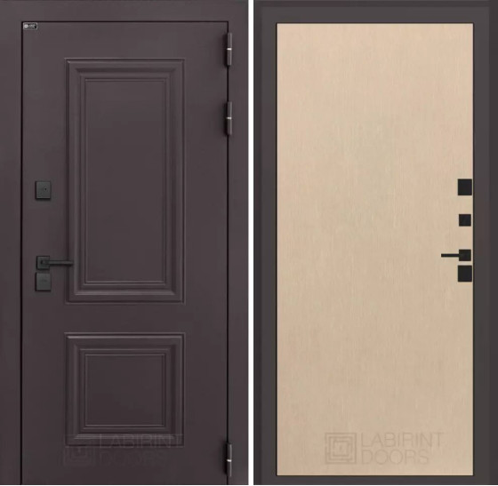 Входная дверь Полярис лайт 05 - Венге светлый | Металлическая отделка методом давления на полотне, 960х2050 мм (внешний 1130х2130 мм), 880х2050 мм (внешний 1050х2130 мм)