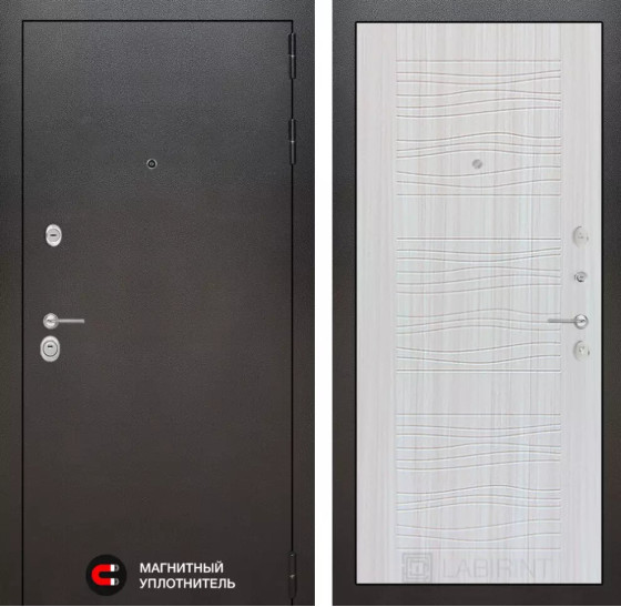 Входная дверь SILVER 06 - Сандал белый | Металл с покрытием 