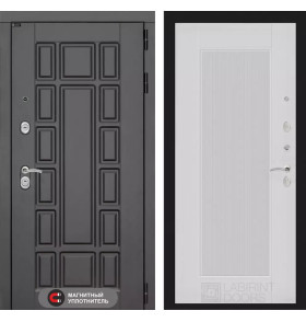 Входная дверь Нью-Йорк 30 - Белый рельеф софт