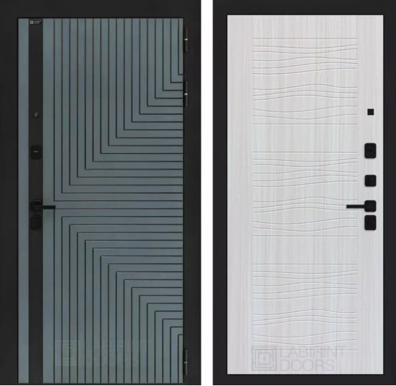 Входная дверь CREDOR 06 - Сандал белый | Фрезерованная МДФ панель 10 мм, цвет 