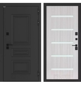 Входная дверь Аляска Лайт 01 - Сандал белый, стекло белое