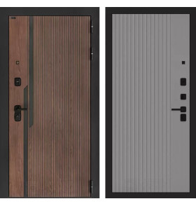 Входная дверь KARMINA 29 - Серый рельеф софт