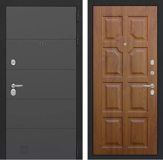 Входная дверь ART 17 - Золотой дуб | Современная декоративная MDF панель 10 мм, цвет 