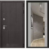 Входная дверь URBAN с Зеркалом Максимум - Грей софт | Стильная декоративная MDF панель 10 мм с наличником, цвет 